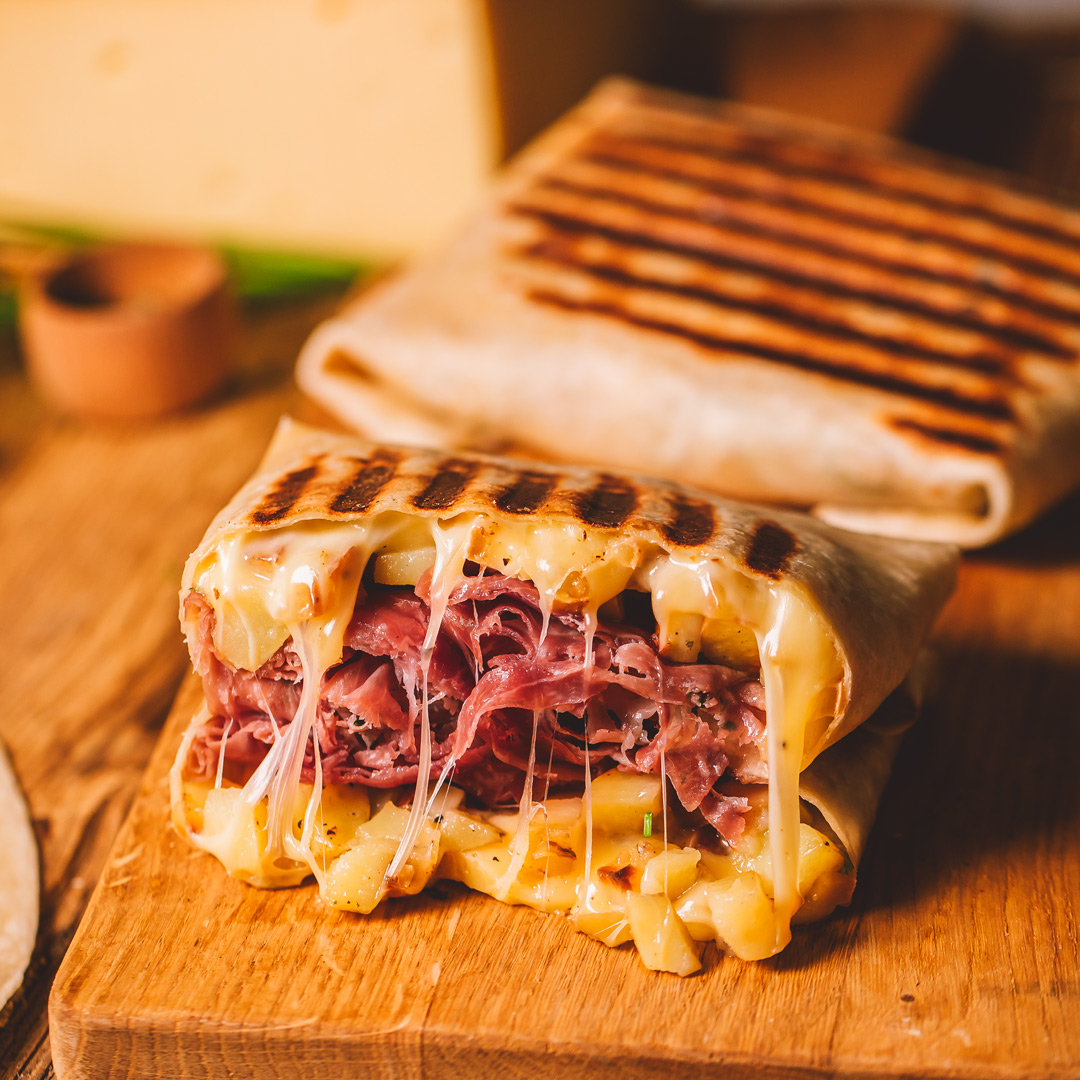 Tacos Savoyard à la Raclette de Savoie 