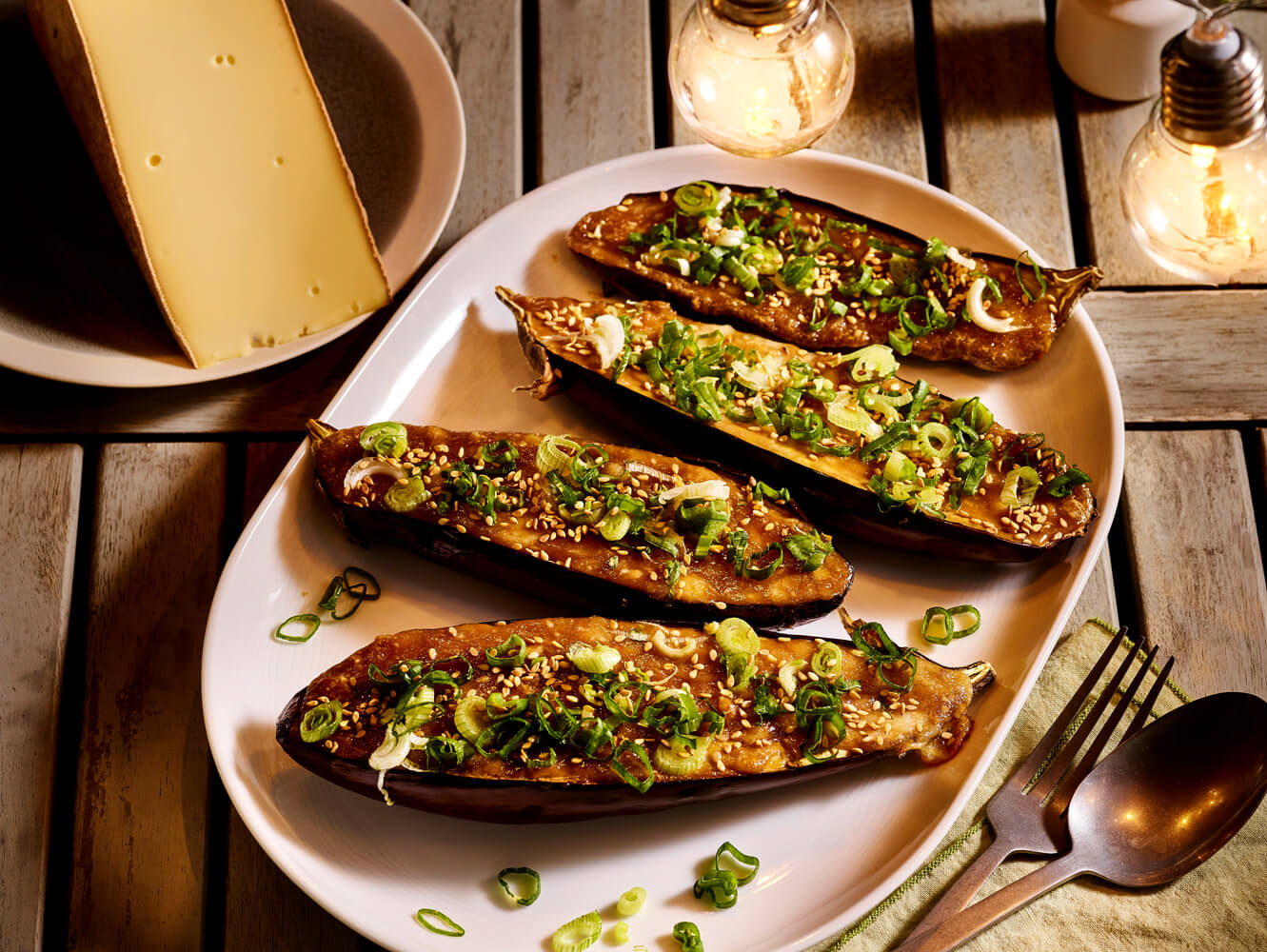 Aubergines grillées à la Raclette de Savoie