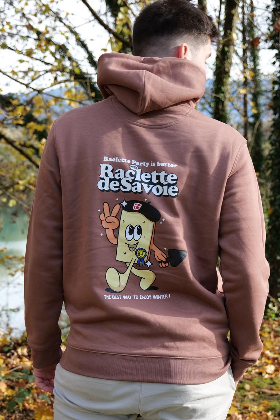 Sweat à capuche M. Raclette de Savoie